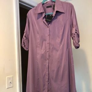 Apostrophe Stretch Shirt Dress
